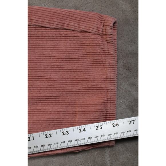 Empyre Corduroy Pants Womens 28 Pink Relaxed Fit Embroidered Cotton Casual Retro - Picture 7 of 10